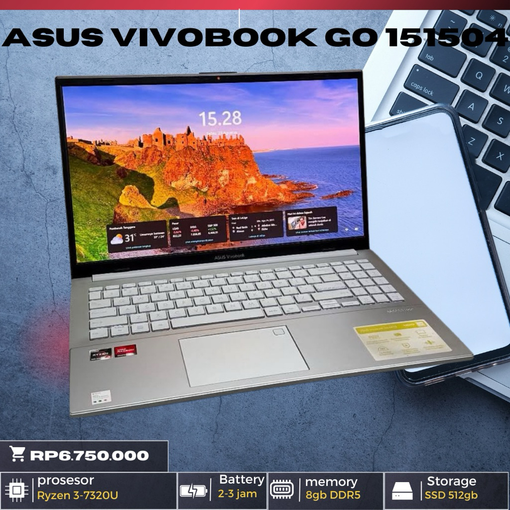 LAPTOP ASUS VIVOBOOK Go 15 A1504FA