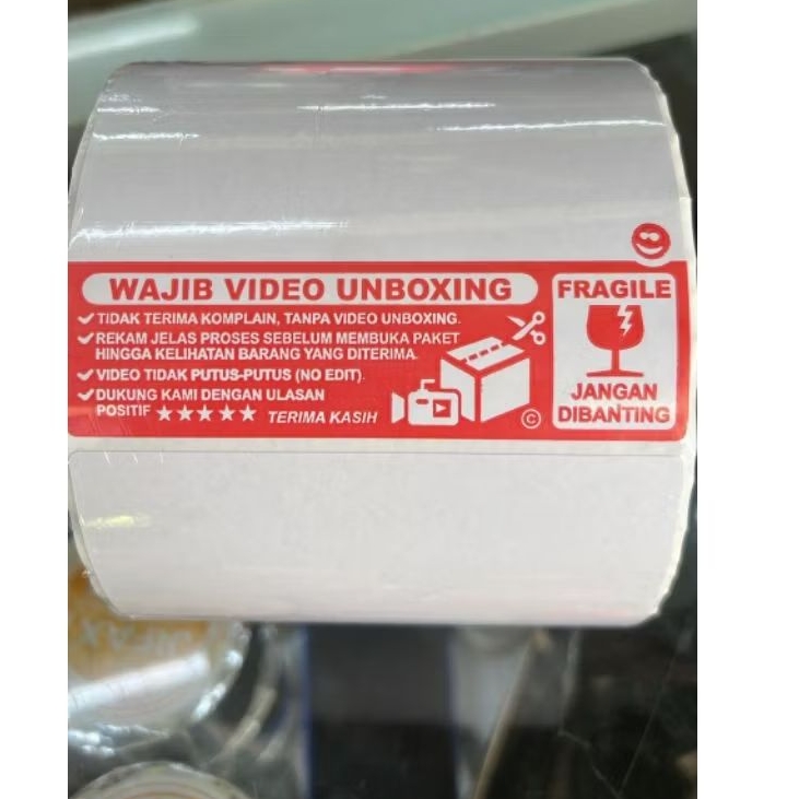 label sticker shipping label awb kertas thermal 100x150 500 thermal import murah bandung