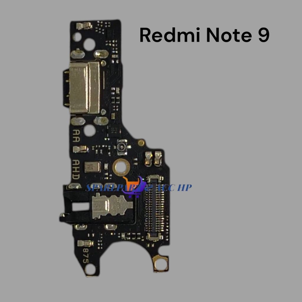 Redmi Note 9 Papan Casan / Konektor Charger + IC Mic