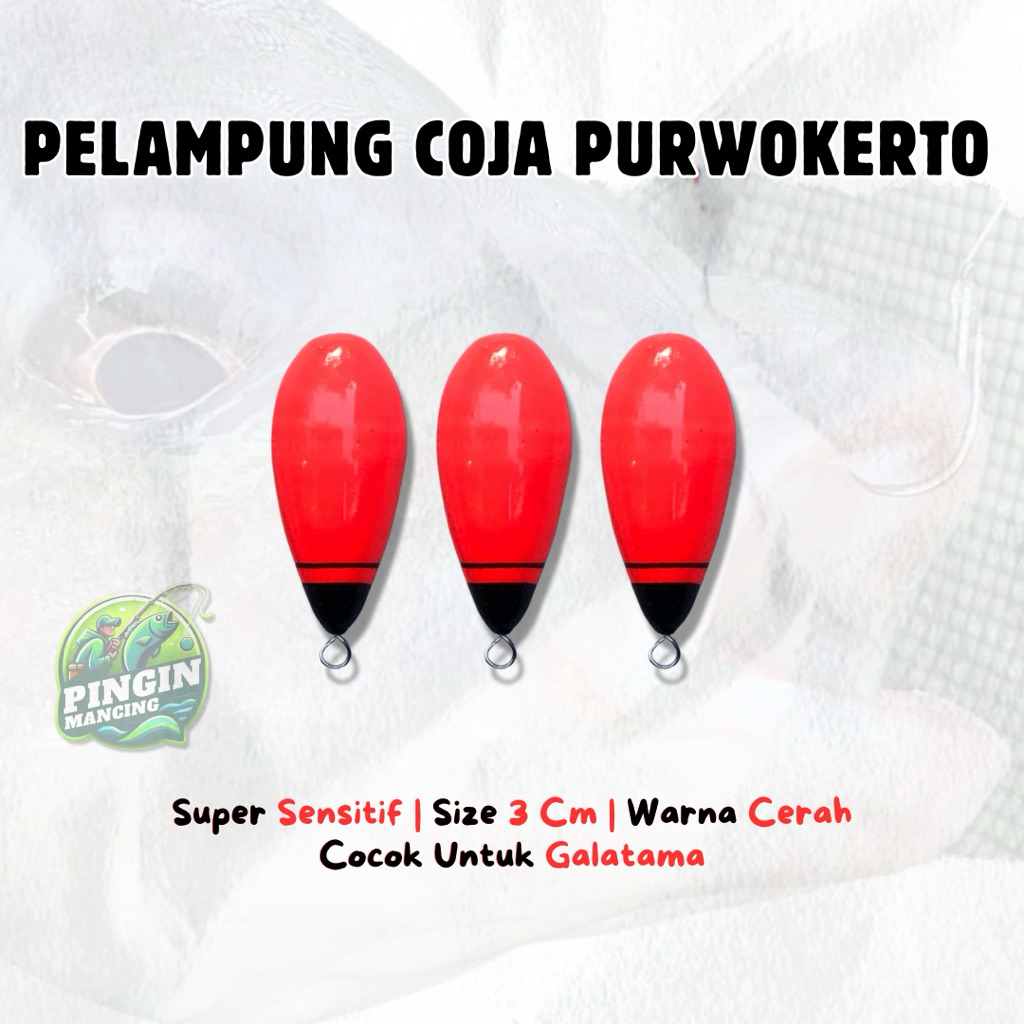 Pelampung Pancing Coja Kayu Bulat Kecil Super Sensitif Untuk Galatama Ikan Mas Tombro Nila Bawal Gur