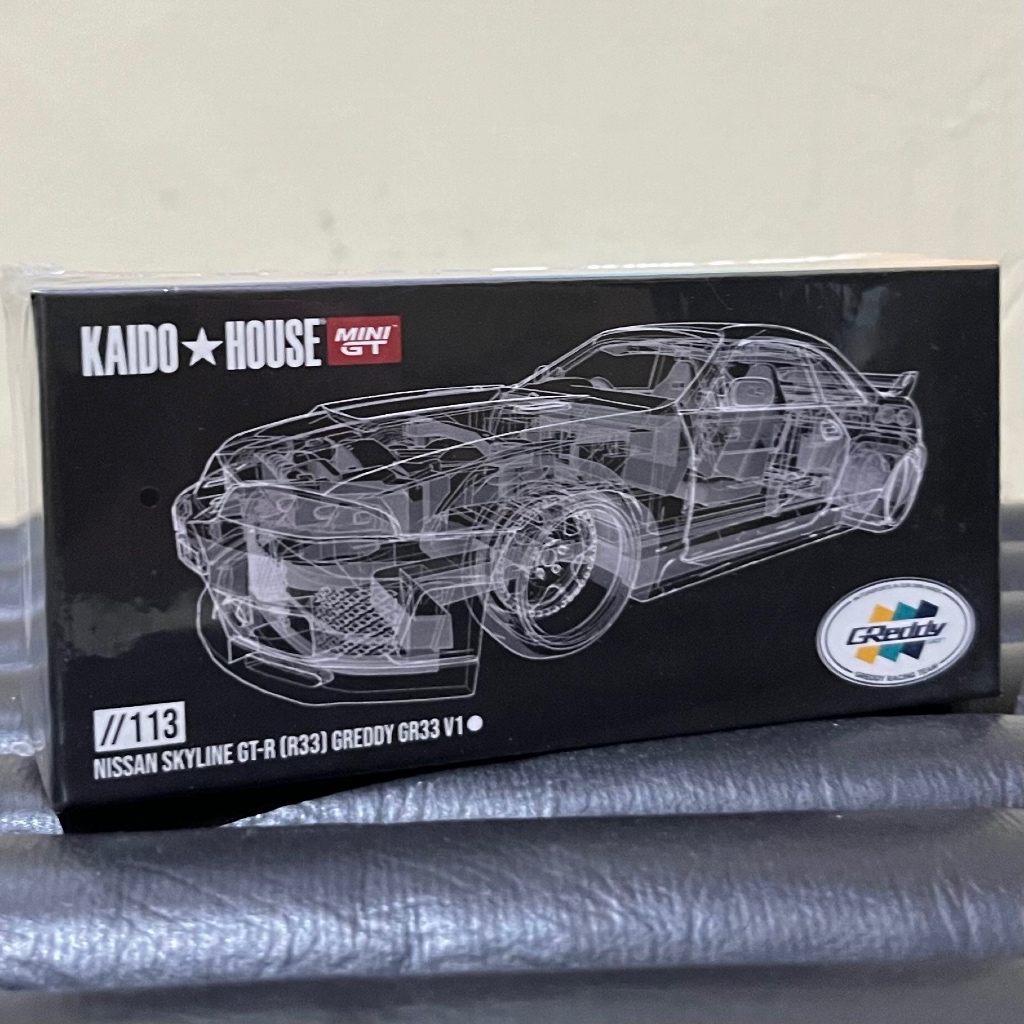 Mini GT Kaido House Nissan Skyline GT-R (R33) Greddy GR33 V1
