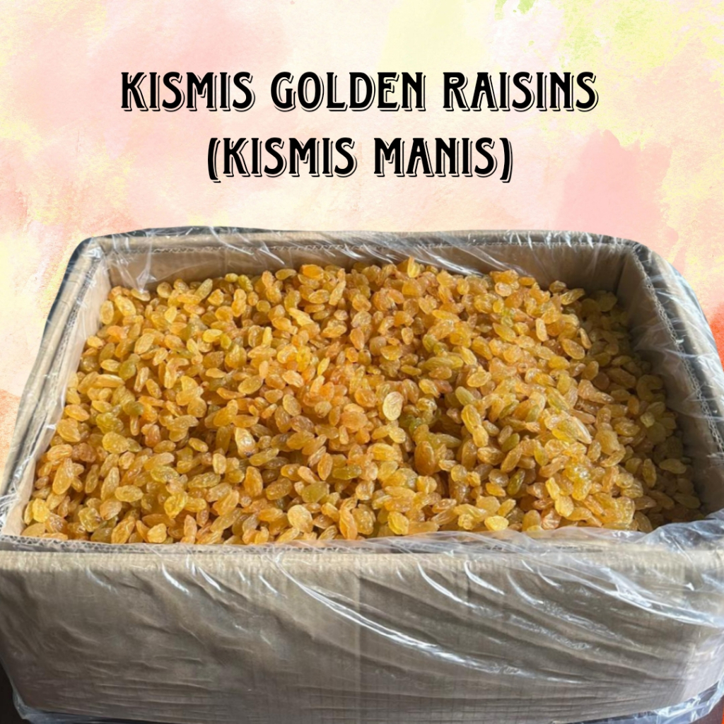 

Kismis Manis Mutiara Premium Golden Raisin kemasan 1kg 500 gram / Kismis manis premium Golden raisin / Oleh oleh haji dan umroh
