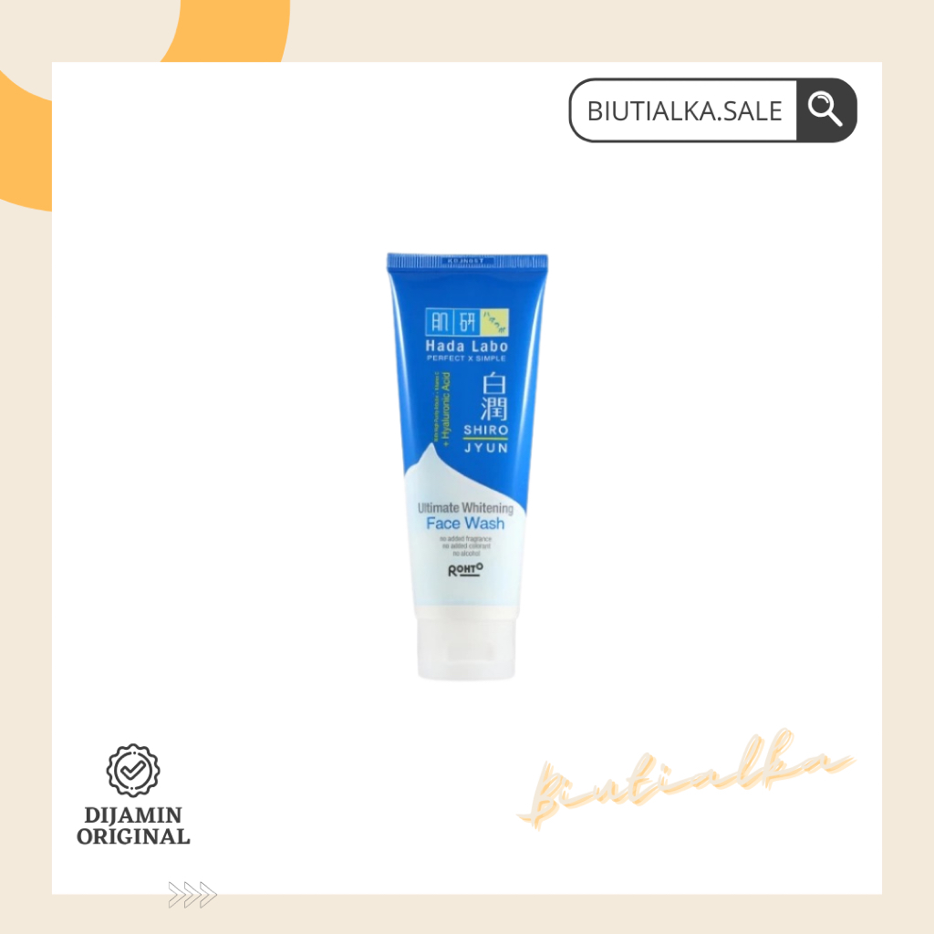 HADA LABO HADALABO Shirojyun Ultimate Whitening Face Wash 50g Facial Foam Cleanser Kecil Mencerahkan