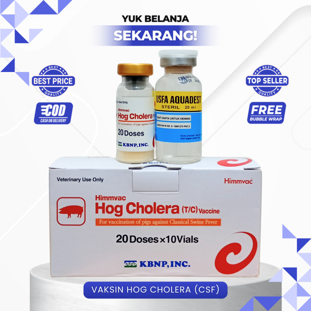 VAKSIN HOG CHOLERA (CSF) - Untuk Babi 20 Dosis