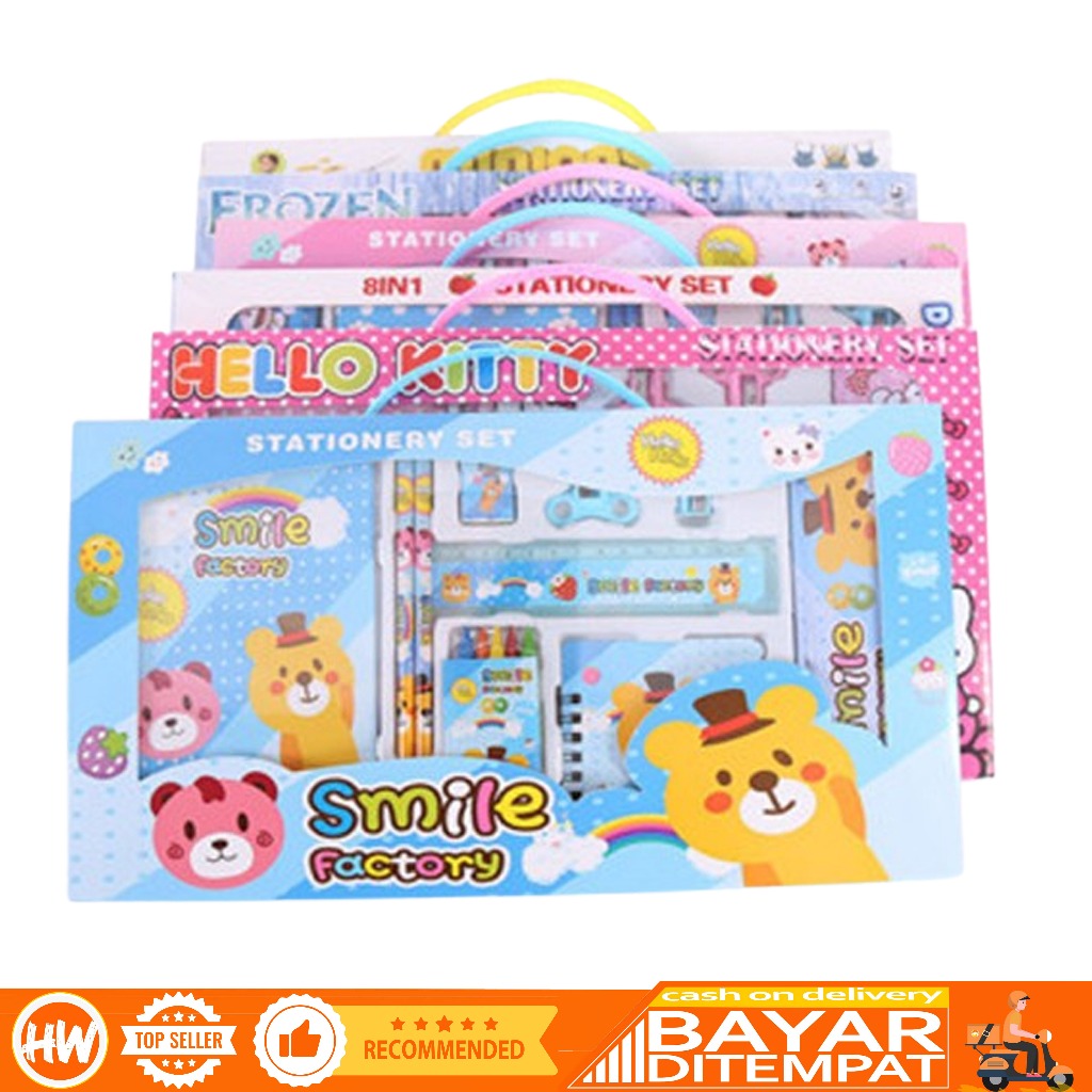

HaiWai COD Set Alat Tulis Karakter / Alat Tulis Cartoon Lucu / Alat Tulis Anak STY07