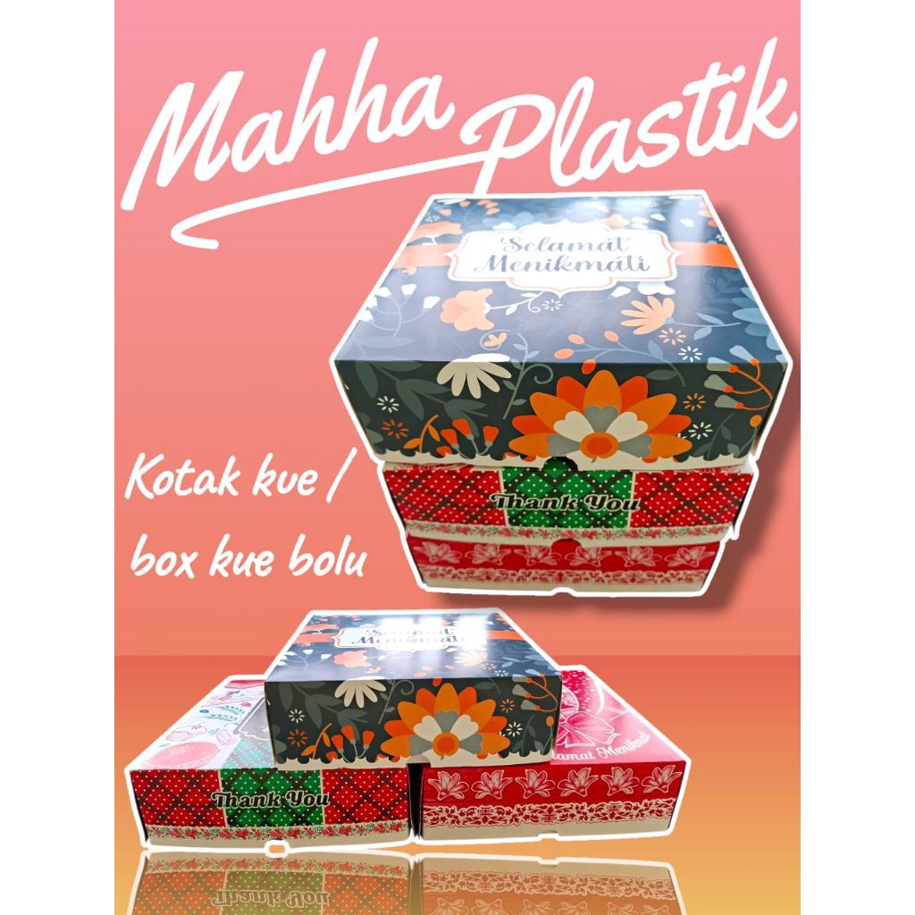 Dus Kue/Box Bolu/Kotak Kue ukuran 25×25