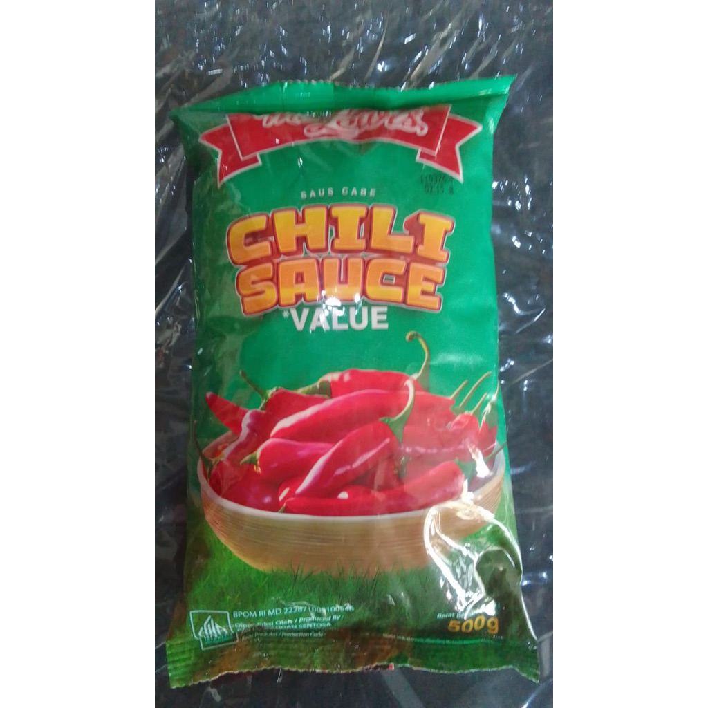 

Saos Sambal Mc Lewis 1 dus isi 24 pcs x 500 gr / Saus Mclewis Macluis Value Chill Sauce 24 bantal x 500 gr gram Karton