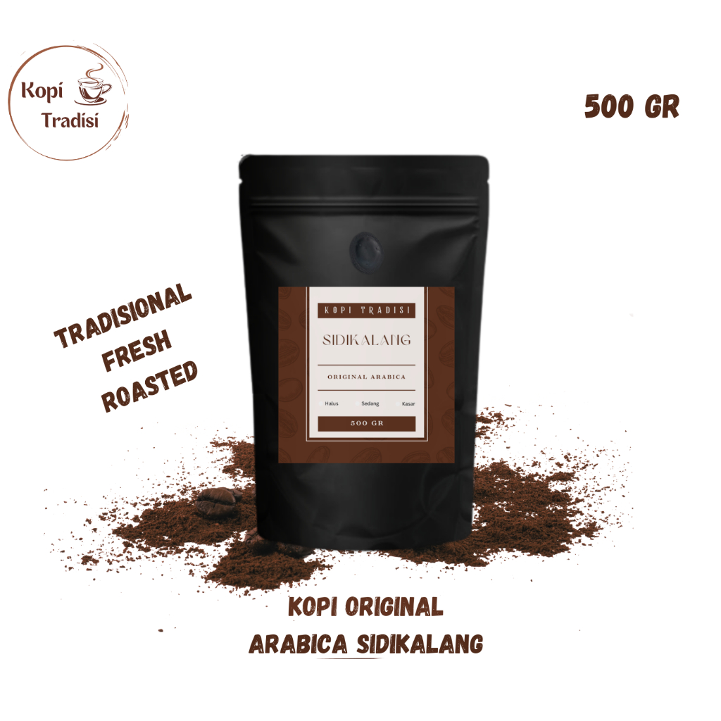 

Kopi Bubuk Original Arabica Sidikalang 500 gr Fresh Roasted | Kopi Hitam Kualitas Super