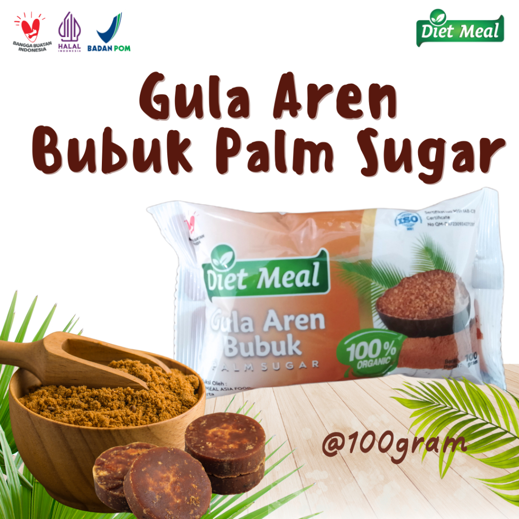 

Dietmeal Gula Aren Asli Pilihan Kemasan 100 Gram