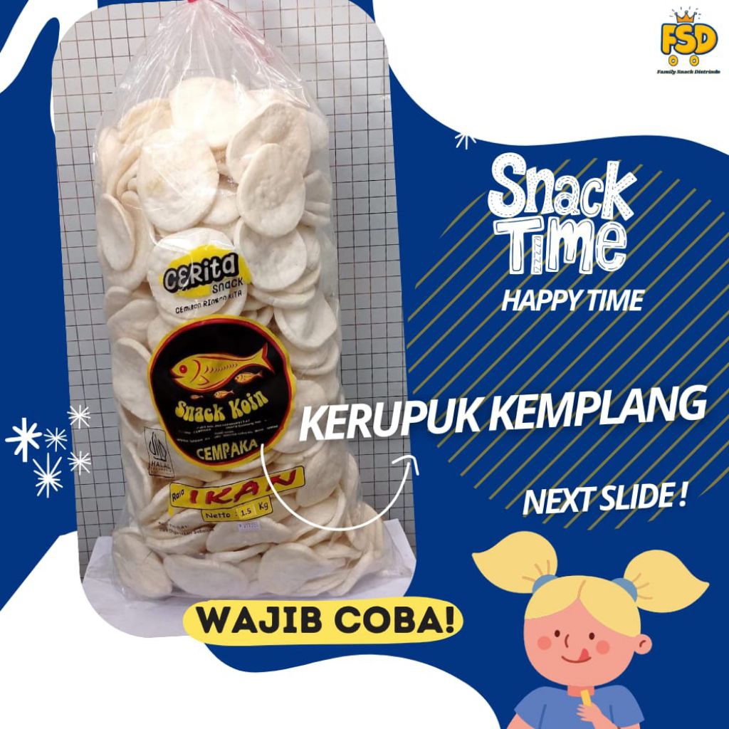

Kerupuk Kemplang@1,5 Kg