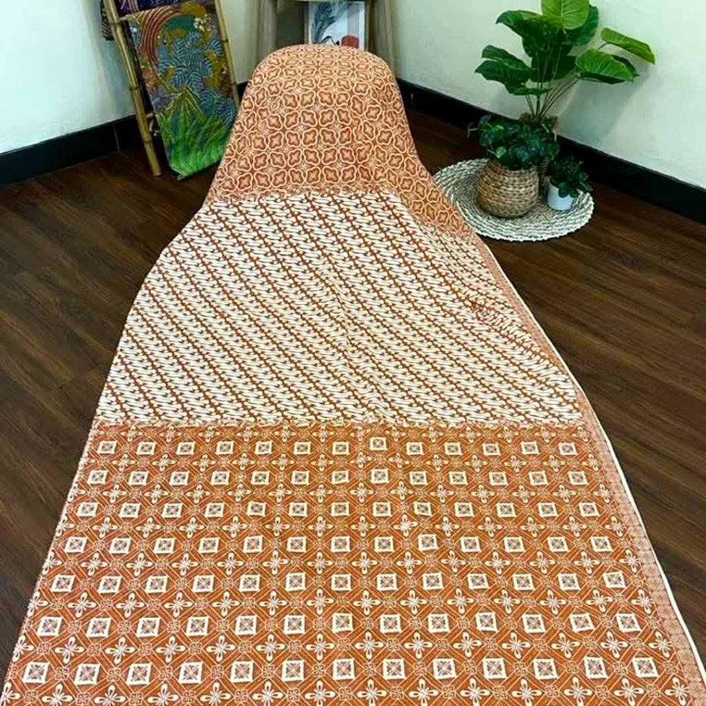 Kain Batik Katun Premium Motif Kotak Kotak