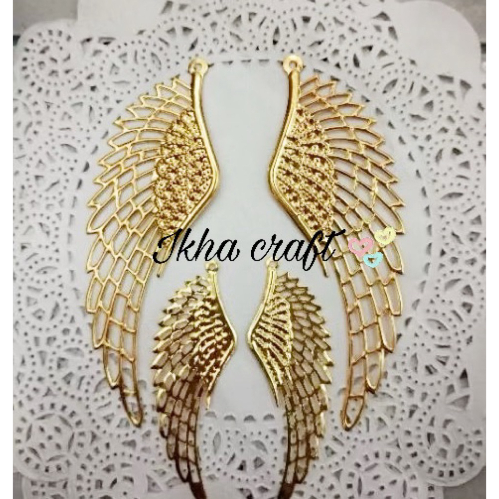 Lempengan Sayap Emas kecil dan besar Per Pack