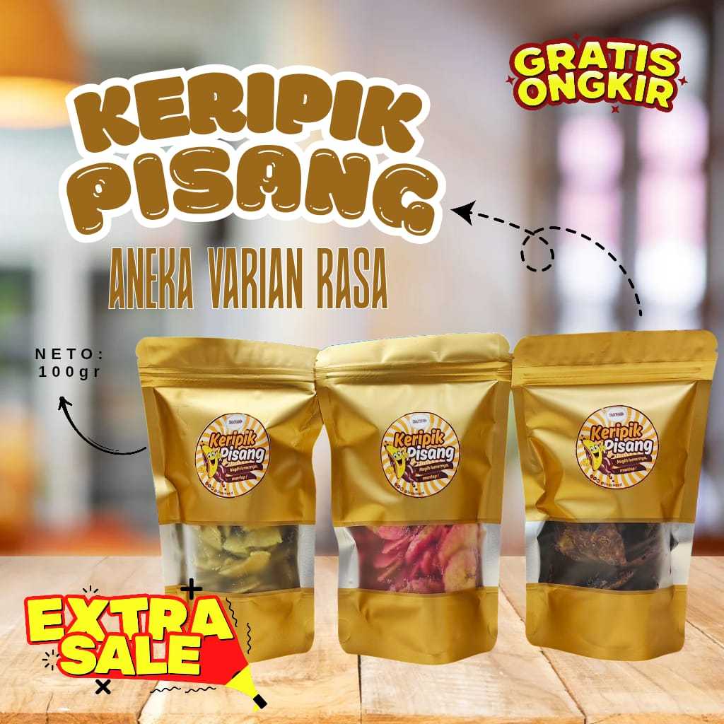 

[PROMO!!] Keripik Pisang Lumer Premium Aneka Varian Rasa Kekinian 100gr