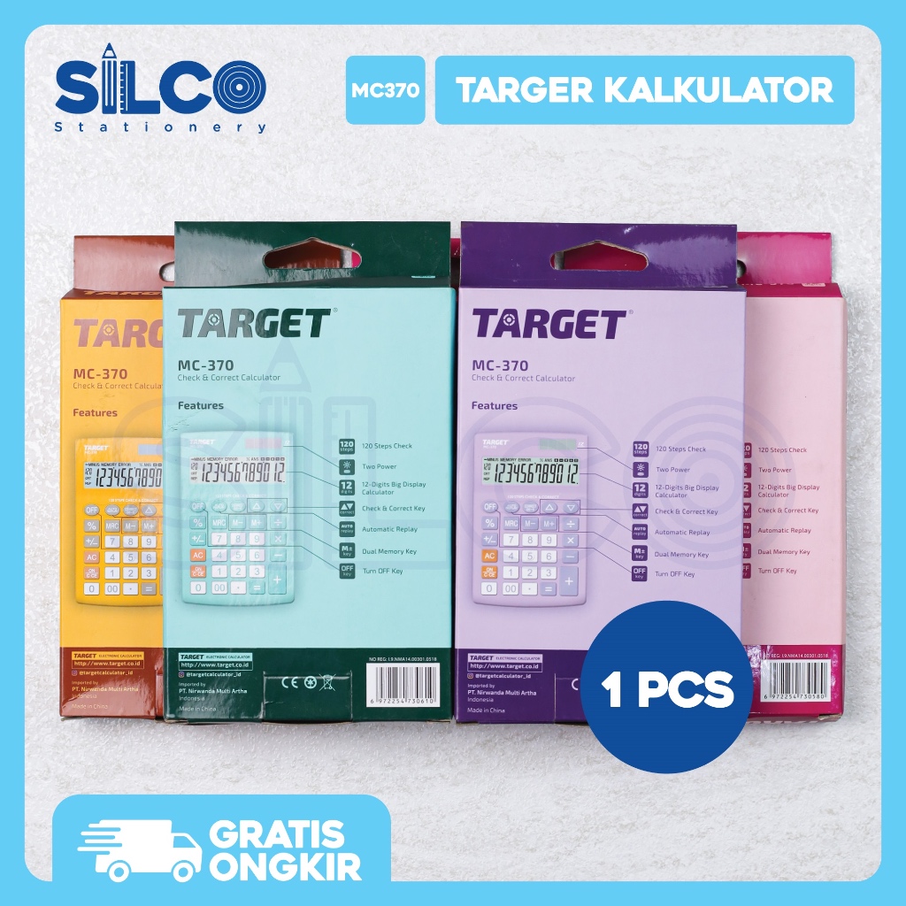 

Kalkulator TARGET MC370 - Hijau / Ungu / Pink / Kuning [PCS]