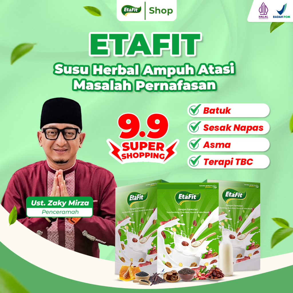 

ETAFIT - Susu Kambing Etawa - Atasi Sesak Nafas Batuk Asma Bronkitis Detox Paru Paru Terapi TBC