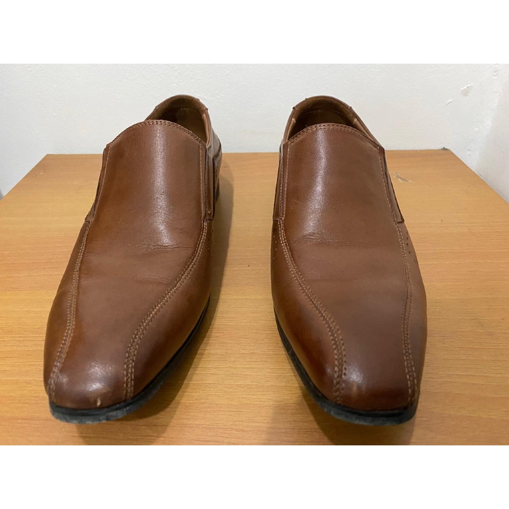 Sepatu Pantofel Pria Formal Coklat Size 40 Preloved
