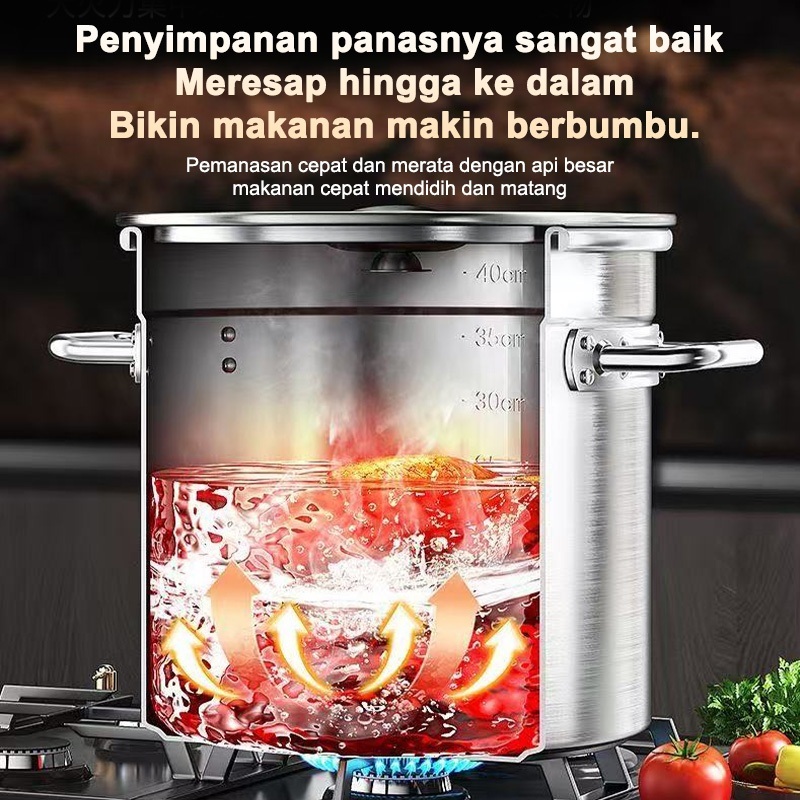 HOT DEALS LENODI PANCI DANDANG EMBER STAINLESS STEEL TEBAL EXTRA/PANCI DANDANG STAINLESS/PANCI BESAR