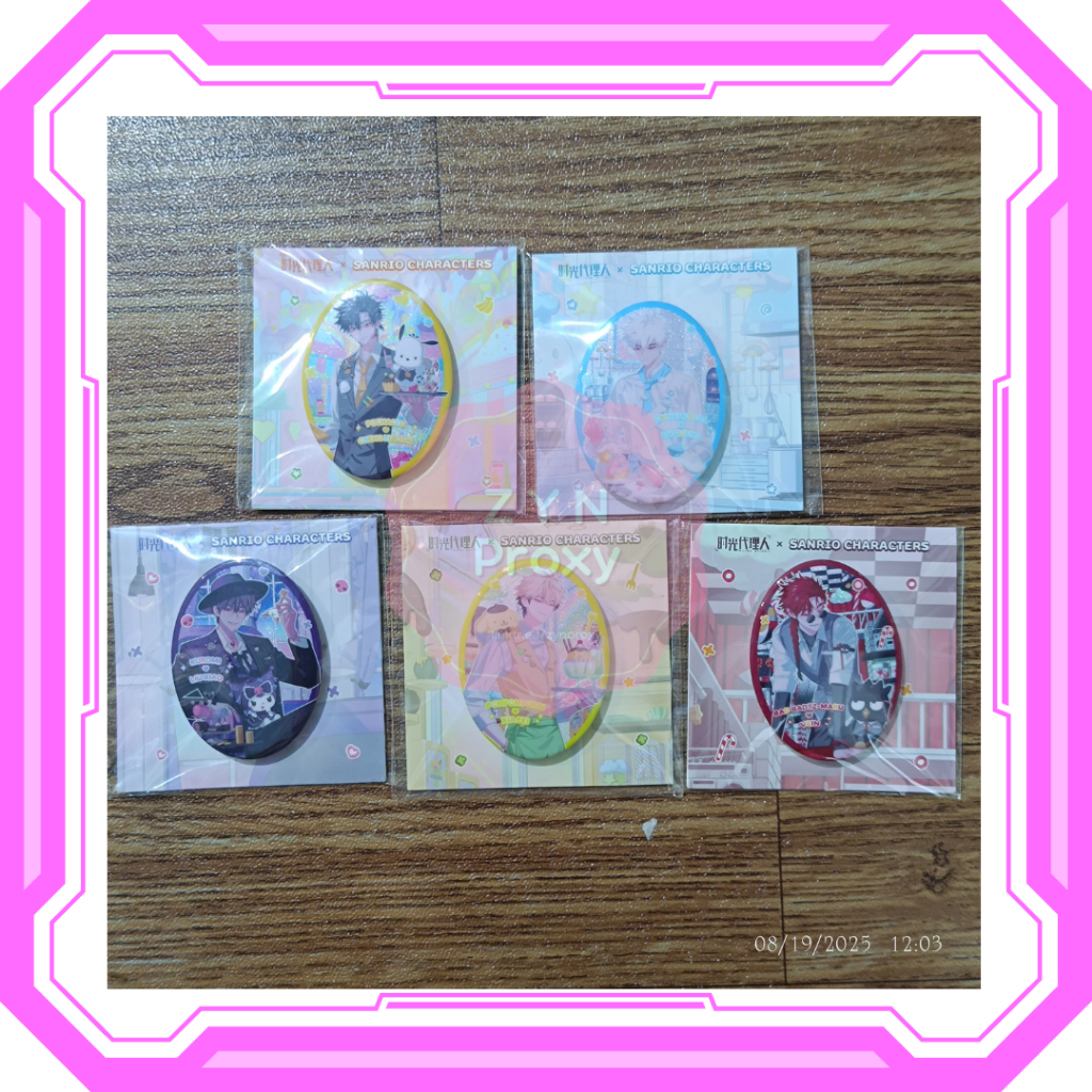 READY STOCK LINK CLICK [SANRIO] Oval Badge