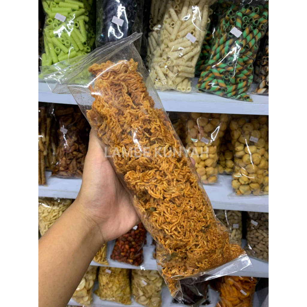 Mie Kremes Snack Pedas Setan 250gr Snack kiloan | LAMBE KUNYAH SNACK