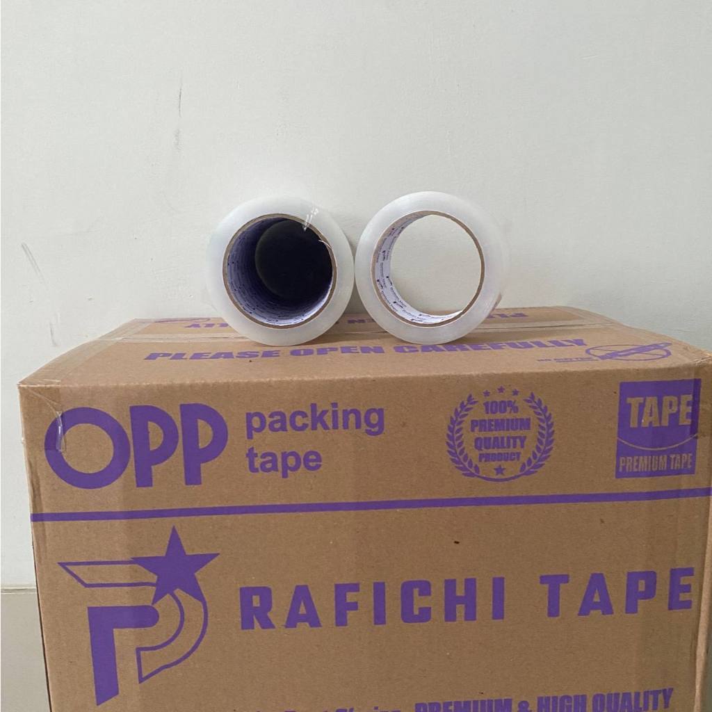 

Isi 6 pcs - Lakban OPP Tape 45x100y 1 Slop Daya Rekat Kuat dan Elastis