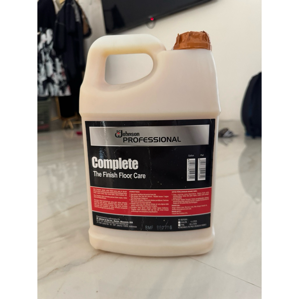 SC Johnson Complete The Finish Floor Care Pembersih Lantai Pembersih Vinyl Coating ORI & NEW