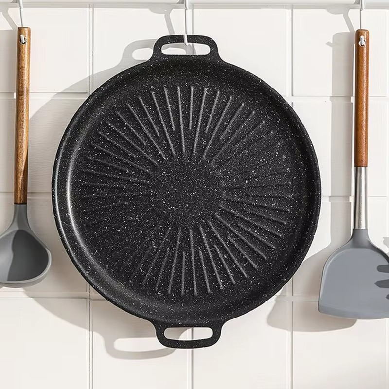 TERBARU Wajan anti lengket teflon anti lengket Grill Pan Anti Lengket/Alat Grill Panggangan BBQ