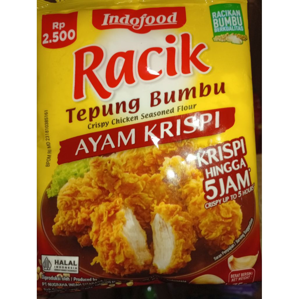

Racik Tepung Bumbu Ayam Krispy 75gr