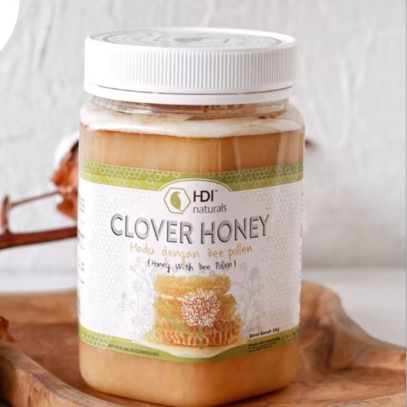 

Clover honey 1kg original exp 2028 + sendok kayu