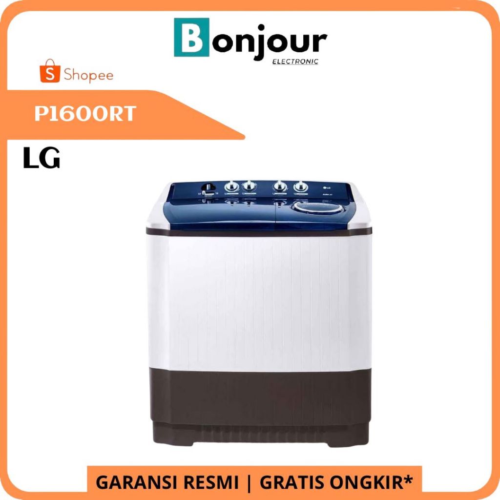LG P1600RT Mesin Cuci 2 Tabung 16KG LG Twin Tub LG P1600RT 16 KG LG