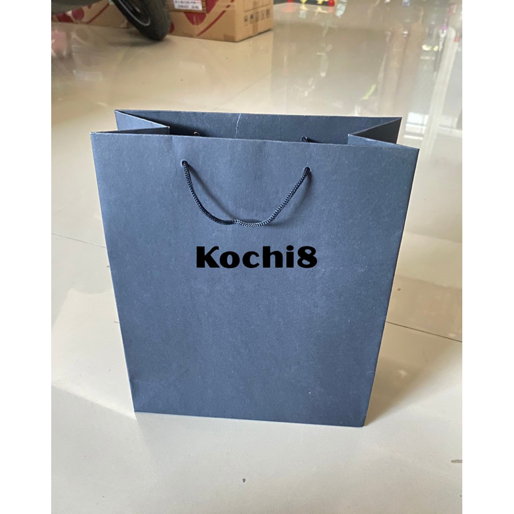 

Paperbag R6 20x10x25 hitam bahan kraft polos