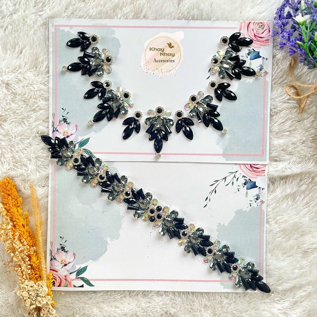 [MY] Payet Rangkai KN10 Leher & Pinggang/Payet Mewah/Payet Murah/Payet Rangkai/Bisa Custom Warna