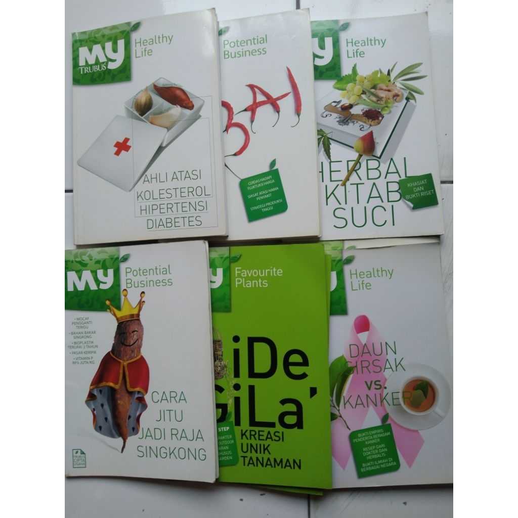 Buku Majalah TRUBUS Edisi Khusus Tabulampot MY TRUBUS POTENSTIAL BISNIS, HEALTHY LIFE, FAVORITE PLAN