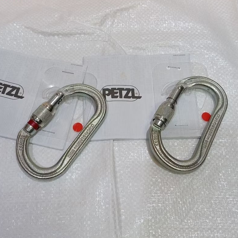 Carabiner Petzl Oxan Screwlock/safety climbing rescue murah