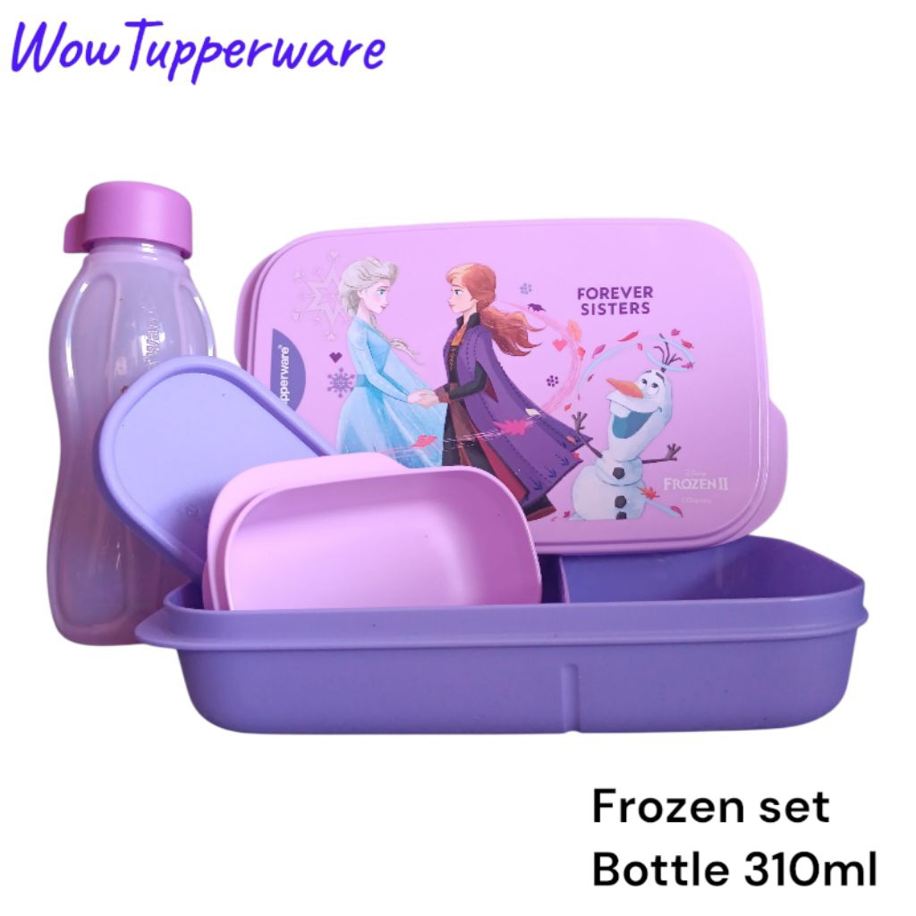 TUPPERWARE ORI 100% Disney Mickey / Minnie Lunch Set / Frozen Lunch / wadah bekal / Foodie Buddy