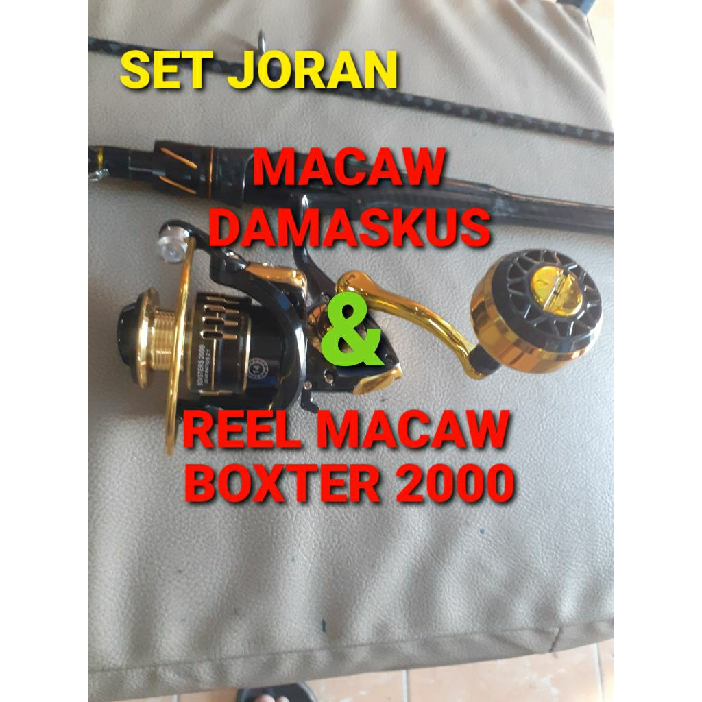 SET JORAN MACAW DAMASKUS & REEL MACAW BOXTER 2000