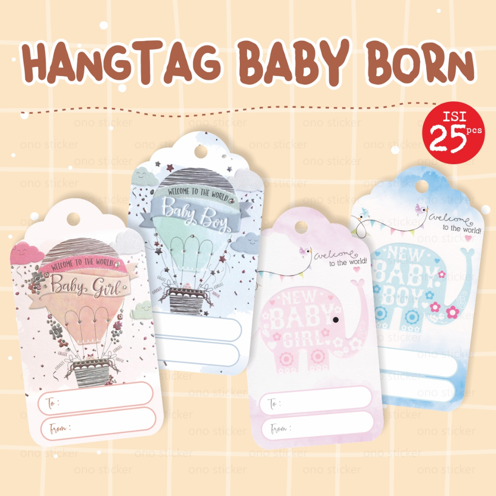 

Hang tag baby born