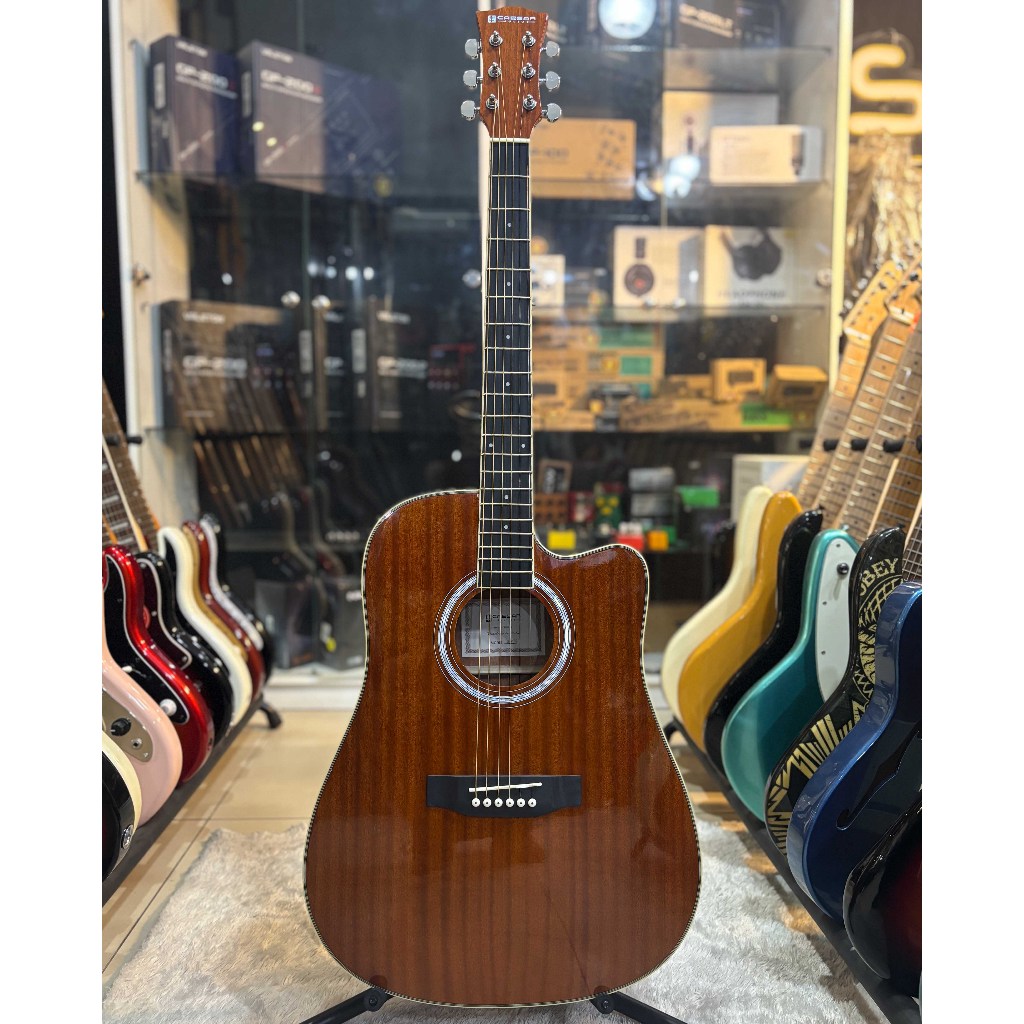 Caesar Julius X-415CNatural WalnutMade In China Gitar Akustik