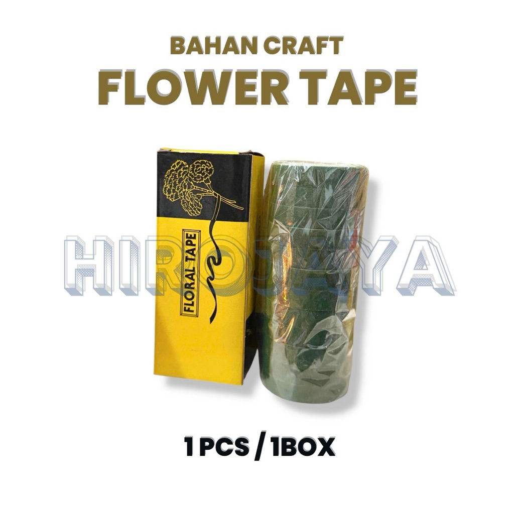 

Flower Tape Per Box – 1 Lusin (12 pcs) @ 10 Yards