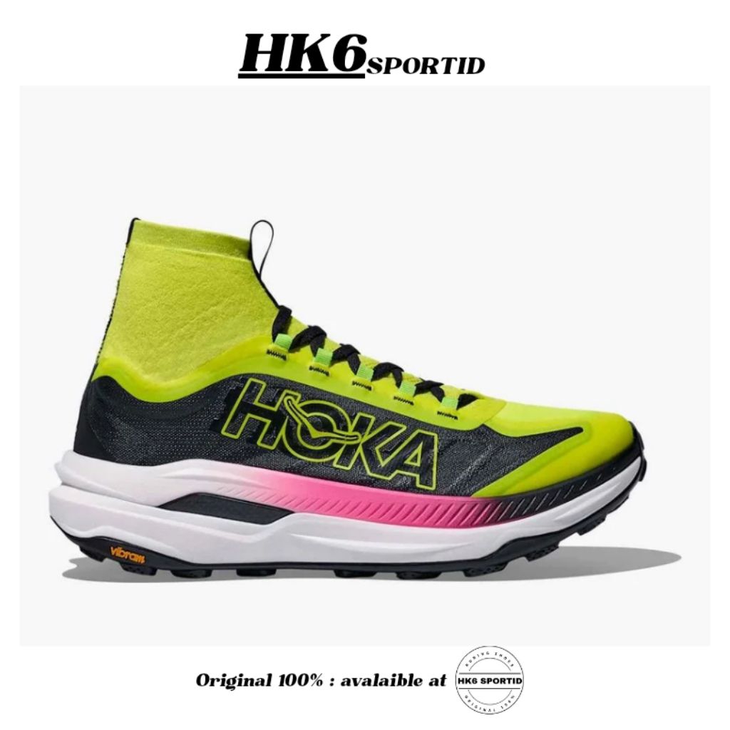 Hoka Tecton X 3 Women's Trail Shoes - Neon Hoka Citrus / Black
