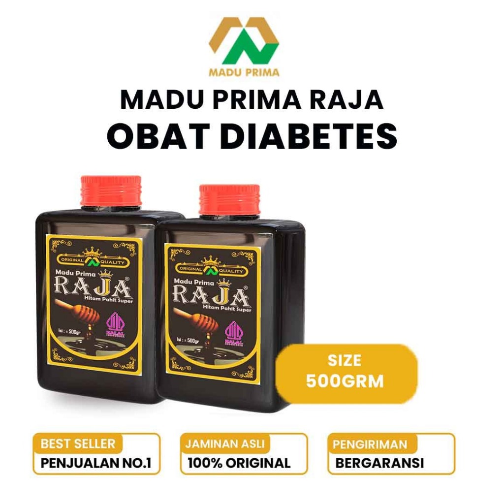 

Bundling Madu Prima Raja Hitam Pahit Super Efektif Atasi Diabetes 500gram x2