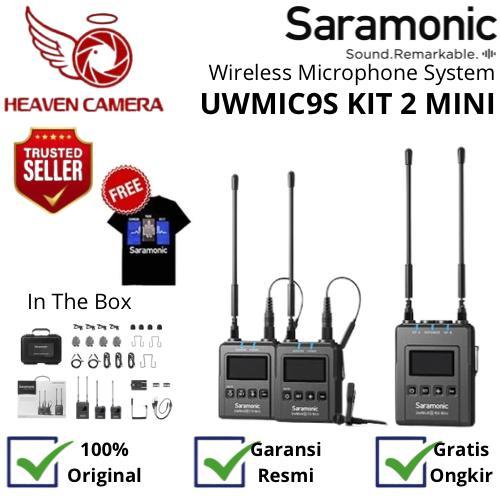 Saramonic UwMic9S Kit2 Kit 2 Mini UHF Wireless Microphone System