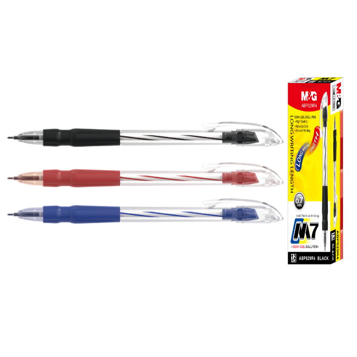 

Ball Pen Semi-Gel M&G M7 0.7mm [Per Lusin]