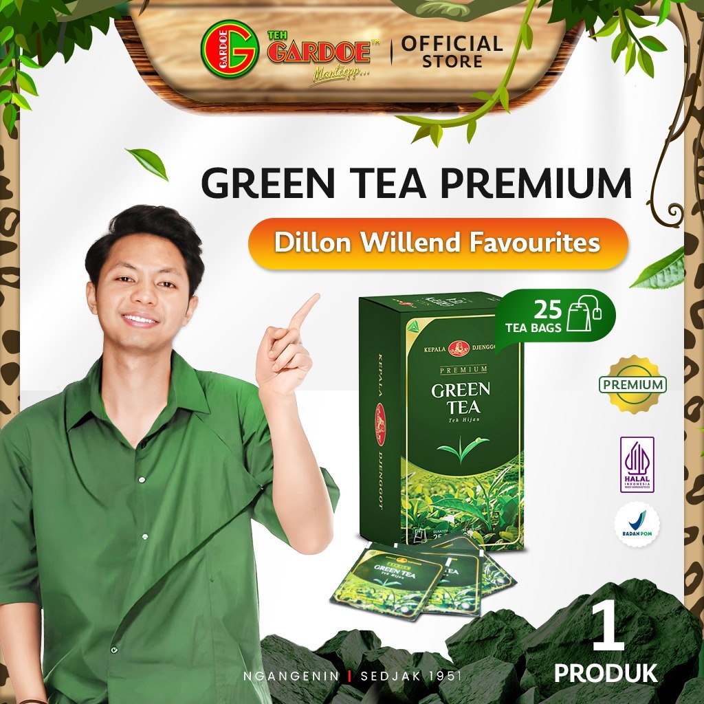 

Kepala Djenggot Green Tea Premium 25's 50 gr