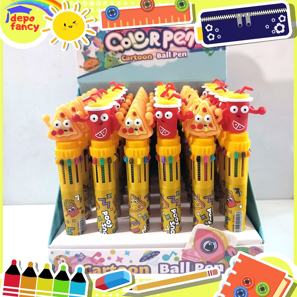 

Bulpen 10 Warna IM-100HB Food / Balpen / Bulpoint / Pulpen / Pena / Pen