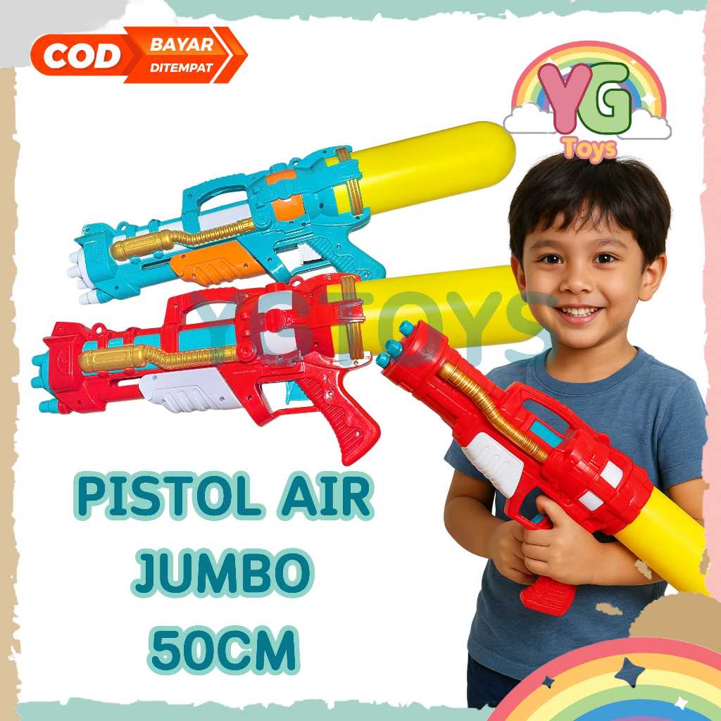 YGtoys Pistol Air JUMBO Mainan Pistol Air Besar Water Gun Besar Tembak Tembakan Air Seru