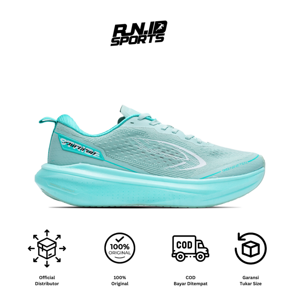 910 SEPATU LARI AURORUN STRIDE - HIJAU MINT-HIJAU TOSCA-PUTIH GADING