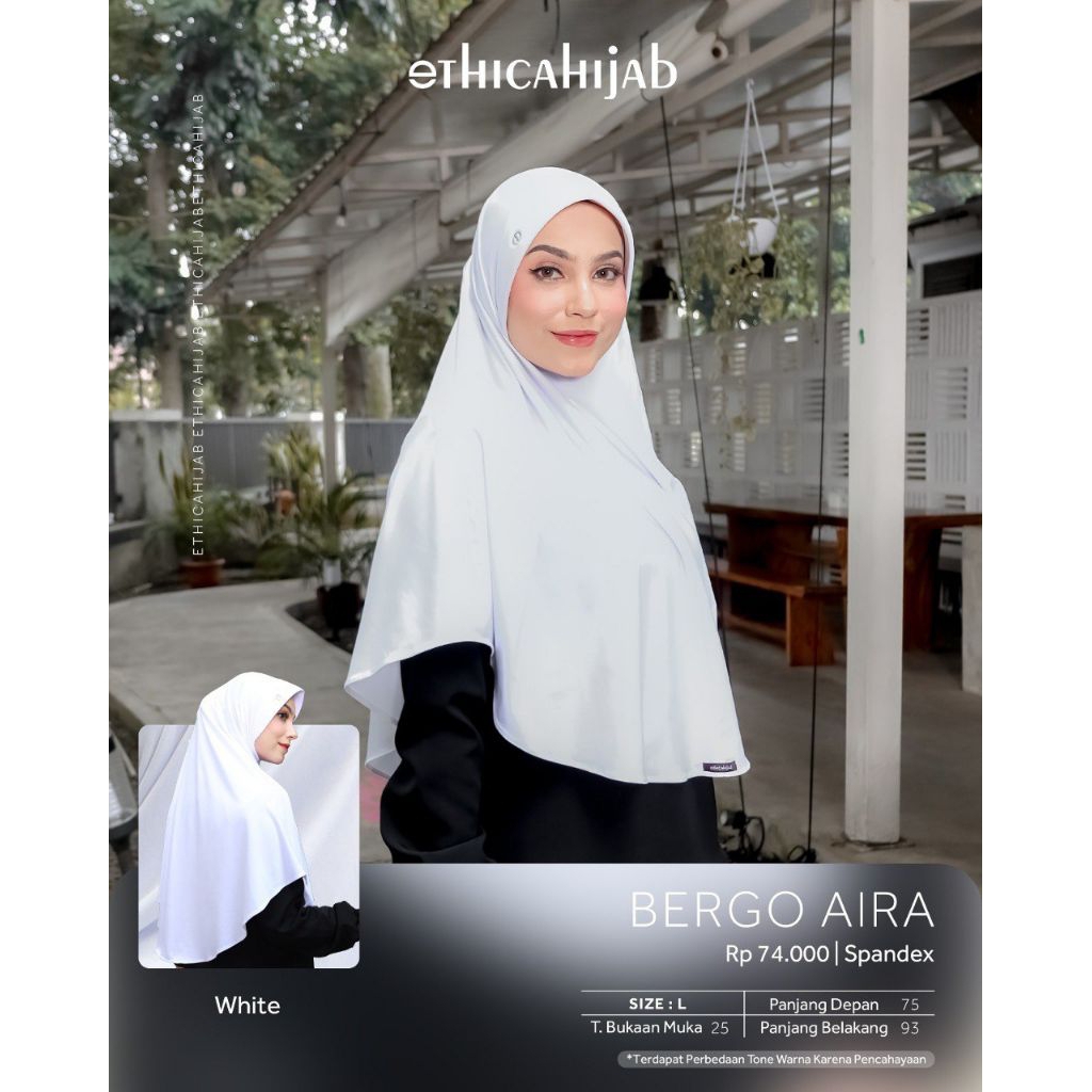 Jilbab Kerudung Instan Panjang Sport Bergo Olahraga Aira 01 L