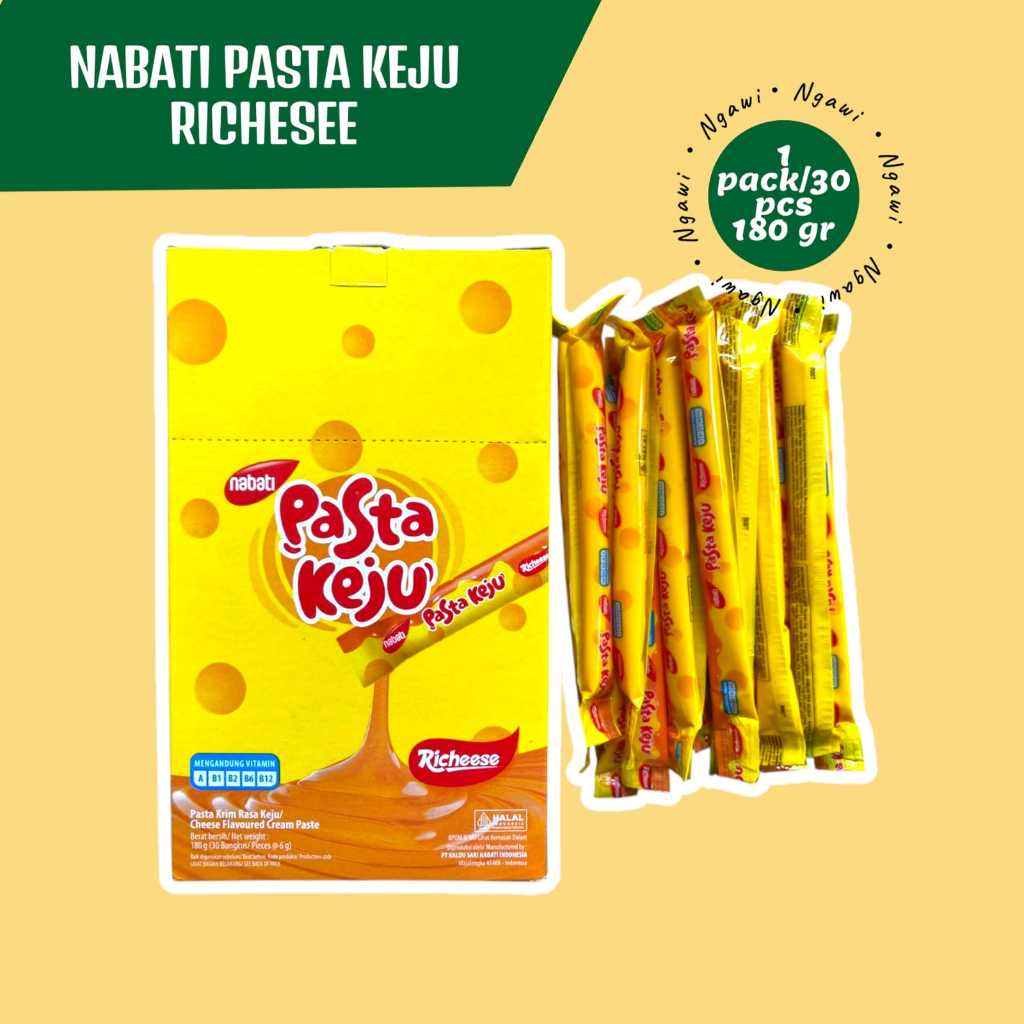 

Richeese nabati pasta KEJU 1box isi 30 pcs 200g