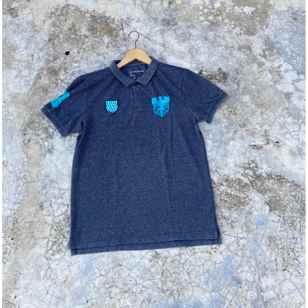 Polo Shirt Giordano Original Blue Color - size M