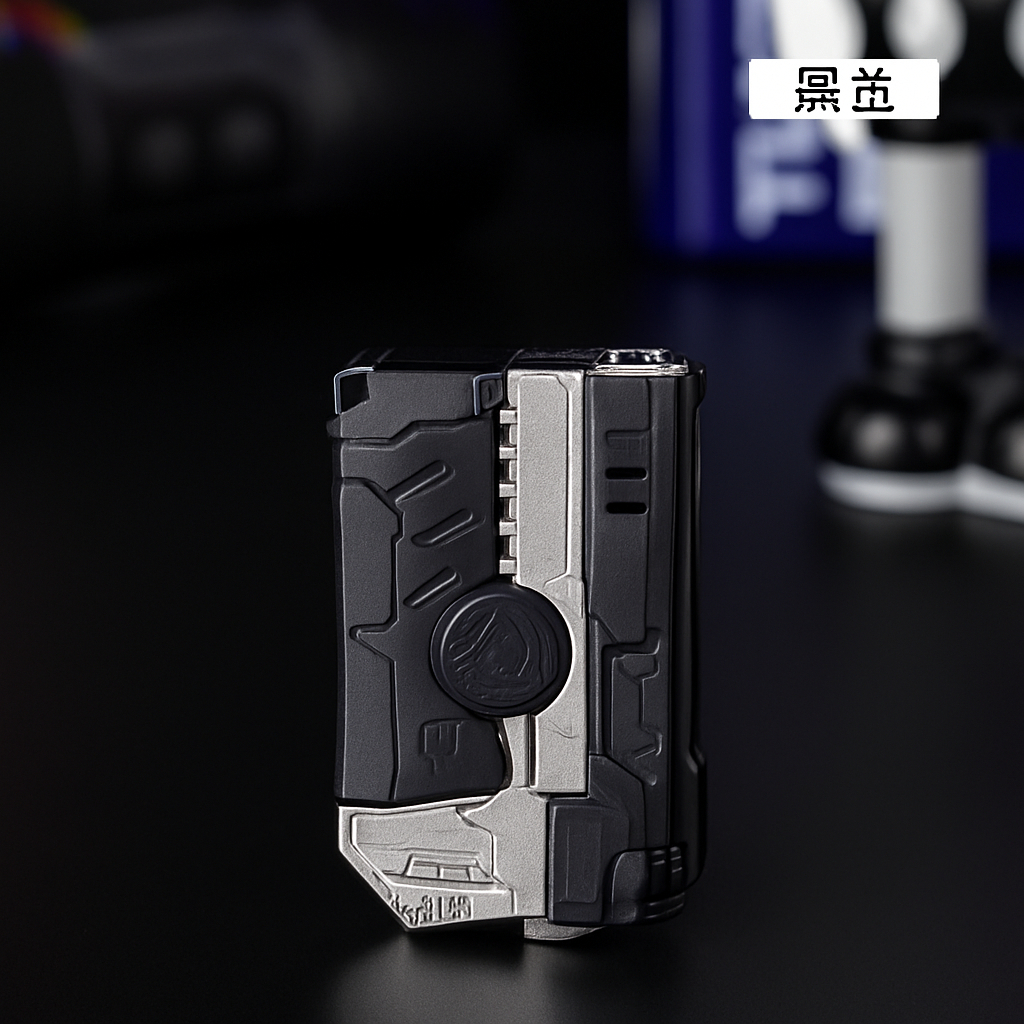 Pemantik Elektrik Gas Pistol Spinning Gyro Decompression Igniter Lighter / Pemantik Spinner